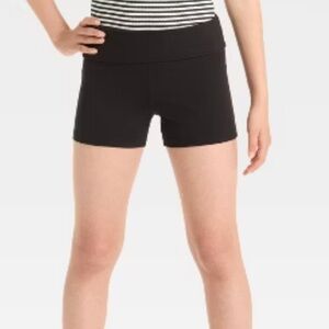 Cat & Jack Black Athletic Gymnastics Playground Shorts Size XL 14/16
